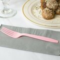 Creative Converting 010468B 7 1/8in Classic Pink Heavy Weight Plastic Fork, 50PK 999FORKPP